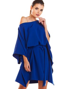 Infinite You Infinite You Sukienka letnia M196 Niebieski Basic Fit