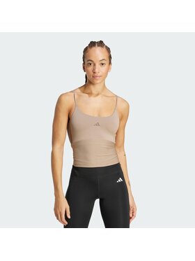 adidas adidas Top 150883 Brązowy Fitted Fit