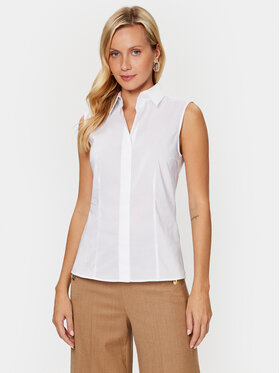 Boss Boss Bluzka 50490066 Biały Slim Fit