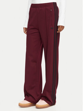 adidas adidas Spodnie dresowe Firebird Loose Tracksuit KS4669 Bordowy Loose Fit