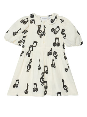 MINI RODINI MINI RODINI Sukienka codzienna 2525012610 Biały Regular Fit