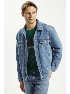 Cross Jeans Cross Jeans Kurtka jeansowa A 320-020 Niebieski Regular Fit