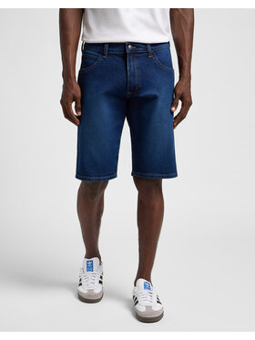 Wrangler Wrangler Szorty jeansowe RUSTLER SHORT Niebieski Straight Fit