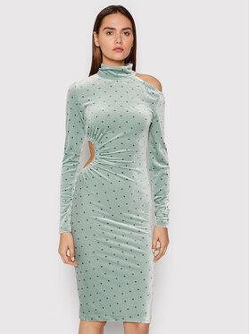 ROTATE ROTATE Rochie cocktail Alice RT802 Verde Fitted Fit