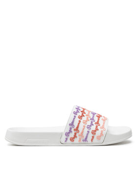 Pepe Jeans Pepe Jeans Klapki Slider Set W PLS70145 Biały