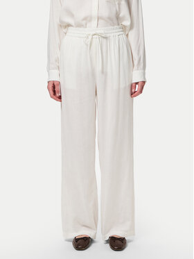 Pieces Pieces Riidest püksid Pia 17149314 Valge Wide Leg