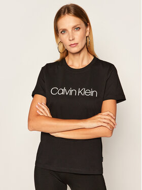 Calvin Klein Calvin Klein Тишърт Core Logo K20K202142 Черен Regular Fit