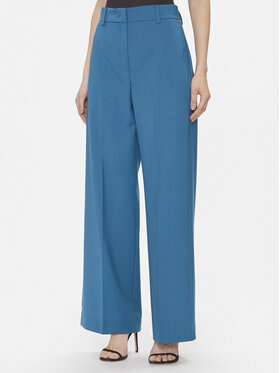 Weekend Max Mara Weekend Max Mara Pantaloni di tessuto Visivo 2415131091 Blu Relaxed Fit