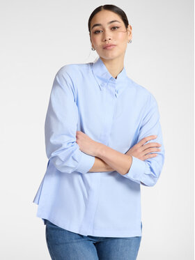 Elena Mirò Elena Mirò Koszula 5005P000298N004 Turkusowy Regular Fit