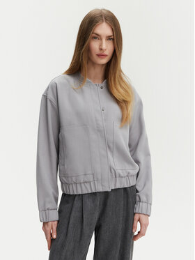 Pieces Pieces Μπόμπερ μπουφάν Annie 17150150 Γκρι Regular Fit