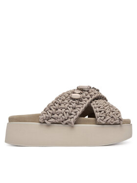 Inuikii Inuikii Şlapi Woven Stones Platform 1004.005.0043 Gri deschis