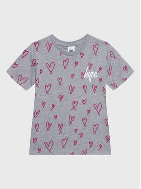 HYPE HYPE T-Shirt ZVLR-208 Szary Regular Fit