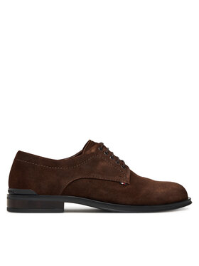 Tommy Hilfiger Tommy Hilfiger Cipele Corporate Derby FM0FM05582 Smeđa