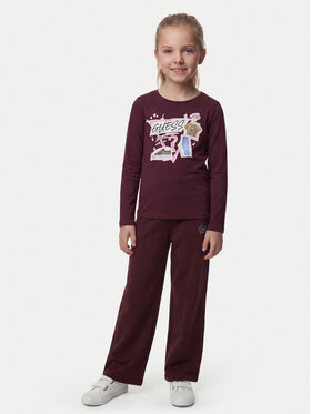 Guess Guess Särkpluus J6YI01 K3664 Bordoopunane Regular Fit