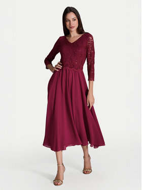 Swing Swing Coctailkleid 5AI08900 Dunkelrot Regular Fit