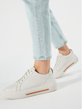 Clarks Clarks Сникърси Hollyhock Walk 26176308 Бял