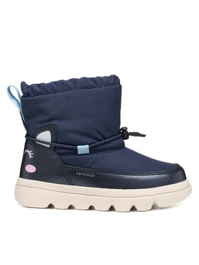 Geox Geox Cizme de zăpadă J Willaboom Girl B Abx J66HWD 0FUNF C4243 D Bleumarin