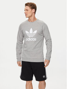 adidas adidas Mikina Adicolor Classics Trefoil Crewneck Sweatshirt IA4857 Šedá Regular Fit