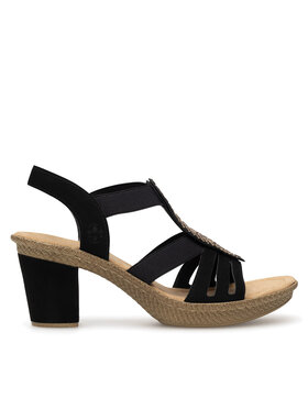Rieker Rieker Sandale 66526-00 Negru