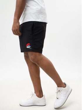 Smerfy Smerfy Szorty kąpielowe Sportowe Spodenki Kąpielowe Męskie Czarne Smerfy Papa Smerf 2XL Czarny