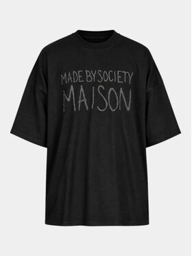 MADE BY SOCIETY MADE BY SOCIETY T-Shirt Absolute Dark - T17794 Czarny Basic Fit