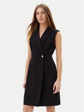 DKNY DKNY Kokteilinė suknelė DD5U1H66 Juoda Slim Fit