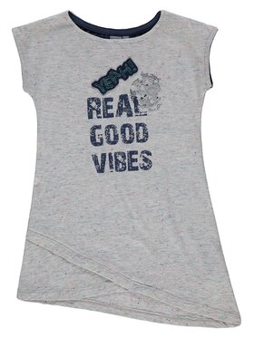 Kanz Kanz T-Shirt 1833058-8428 Szary Basic Fit