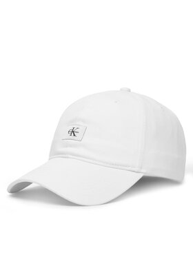 Calvin Klein Calvin Klein Șapcă Monologo Woven Patch Bb Cap LV04D5077G Alb