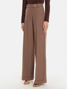 Maryley Maryley Hlače iz tkanine 24IB563/43WO Siva Relaxed Fit