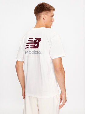 New Balance T-shirt Athletics Remastered Graphic Cotton Jersey Short Sleeve T-shirt MT31504 Bijela Regular Fit