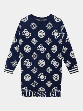 Guess Guess Úpletové šaty J3BK04 Z3AH0 Modrá Regular Fit
