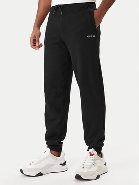 Guess Guess Teplákové nohavice Z6RB12 KAIJ1 Čierna Regular Fit