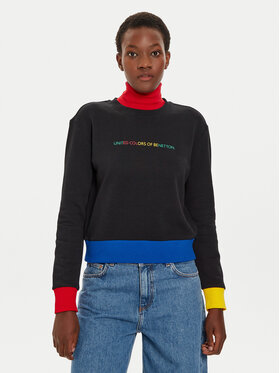 United Colors Of Benetton United Colors Of Benetton Pulóver 3J68D107Z Fekete Regular Fit