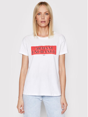 Armani Exchange Armani Exchange T-Shirt 3LYTKP YJ8TZ 1000 Bílá Regular Fit