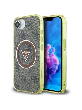 Guess Guess Etui na telefon Apple iPhone 16e Brązowy