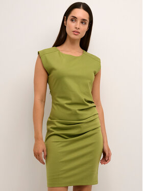 Kaffe Kaffe Haljina za svaki dan India 501002 Zelena Slim Fit