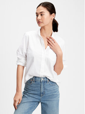 Gap Gap Риза 269247-03 Бял Regular Fit