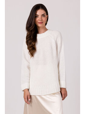BeWear BeWear Sveter BK105 Biela Comfortable Fit