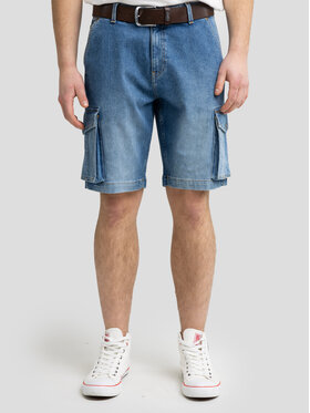 BIG STAR BIG STAR Kurtka jeansowa MORRIS Niebieski Bermuda Fit