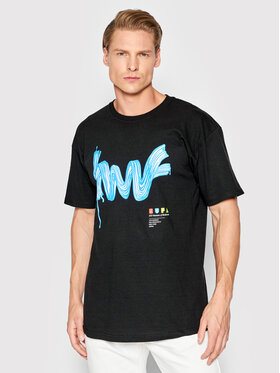 HUF HUF Póló Stroke Of Genius TS01653 Fekete Regular Fit