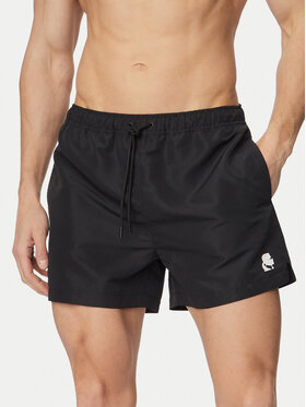 KARL LAGERFELD KARL LAGERFELD Шорти для плавання B1M46011 Чорний Regular Fit