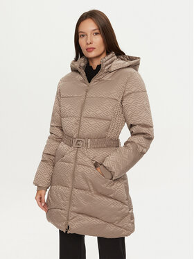 Guess Guess Télikabát Seline W4BL58 WGL72 Barna Regular Fit