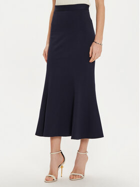 Rinascimento Rinascimento Midi sukňa CFC0121278003 Čierna Regular Fit