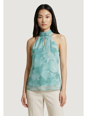 Artigli Artigli T-Shirt FANTASIA SCOLLO AMERICA Πράσινο Casual Fit