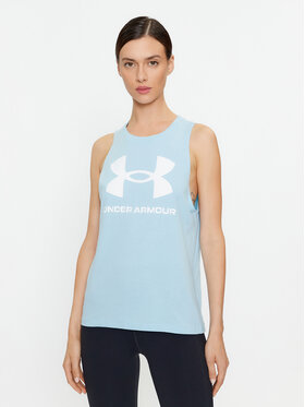 Under Armour Under Armour Top Ua W Live Sportstyle Tank 1356297 Niebieski Loose Fit