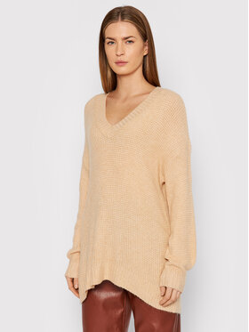 American Eagle American Eagle Pulover 034-0344-9126 Bež Regular Fit