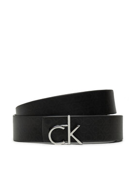 Calvin Klein Ženski Pas Ck Logo Reversible Belt 3.0 K60K613074 Črna