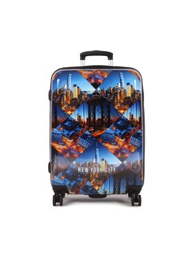 Saxoline Saxoline Vidutinio Dydžio Kietas Lagaminas Trolley Assorted 1418H0.60.10 Mėlyna