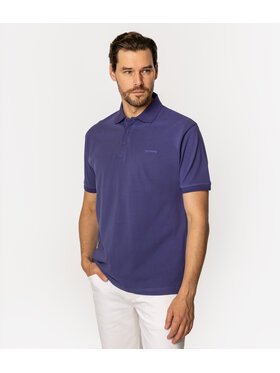 Lee Cooper Lee Cooper Polo TOMO 5055 Fioletowy Regular Fit