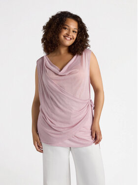 Fiorella Rubino Fiorella Rubino Top D129L000134N006 Różowy Regular Fit